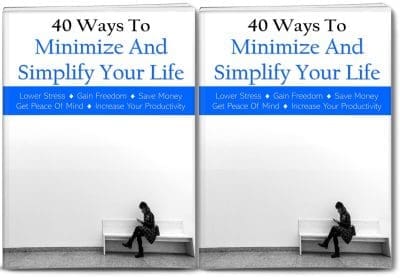 minimize your life plr