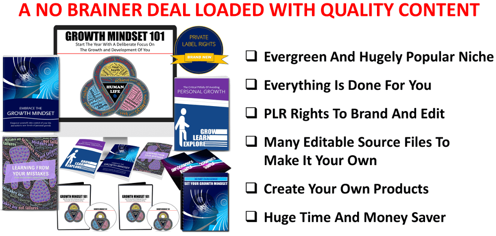 Growth Mindset PLR