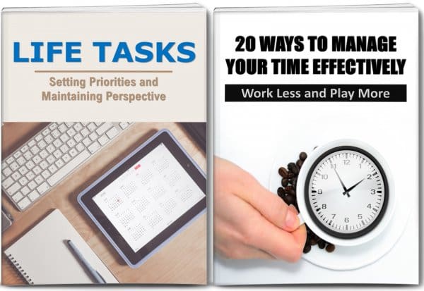 HIGHEST QUALITY 20 Ways To Manage Your Time Effectively Report, Life Tasks: Setting Priorities And Maintaining Perspective Report and 10 Articles with Full PLR Rights