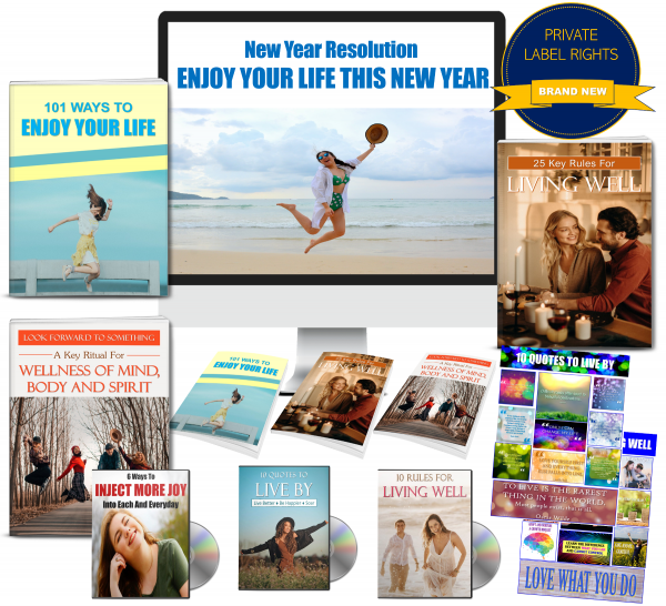 Enjoy Your Life This New Year 300+ Piece PLR Bundle