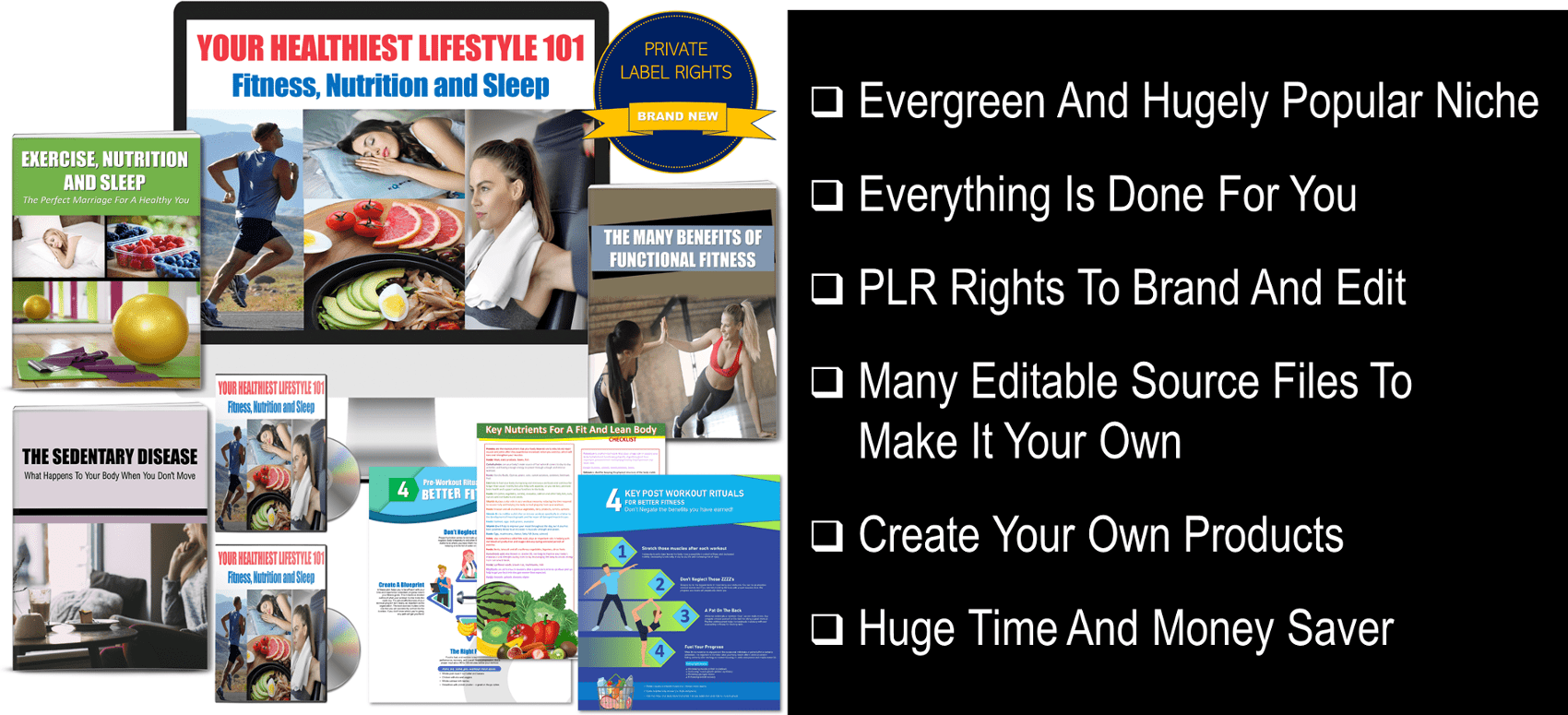 Healthy Lifestyle Content with PLR rights