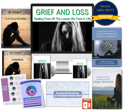 grief and loss giant content pack PLR rights