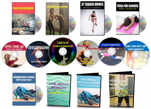 23 Fitness and Workout Demonstration Videos with PLR Rights