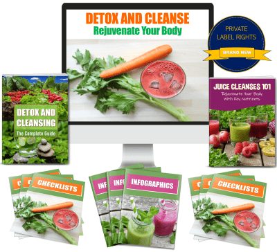 Quality Detox And Cleanse Giant Content PLR Pack