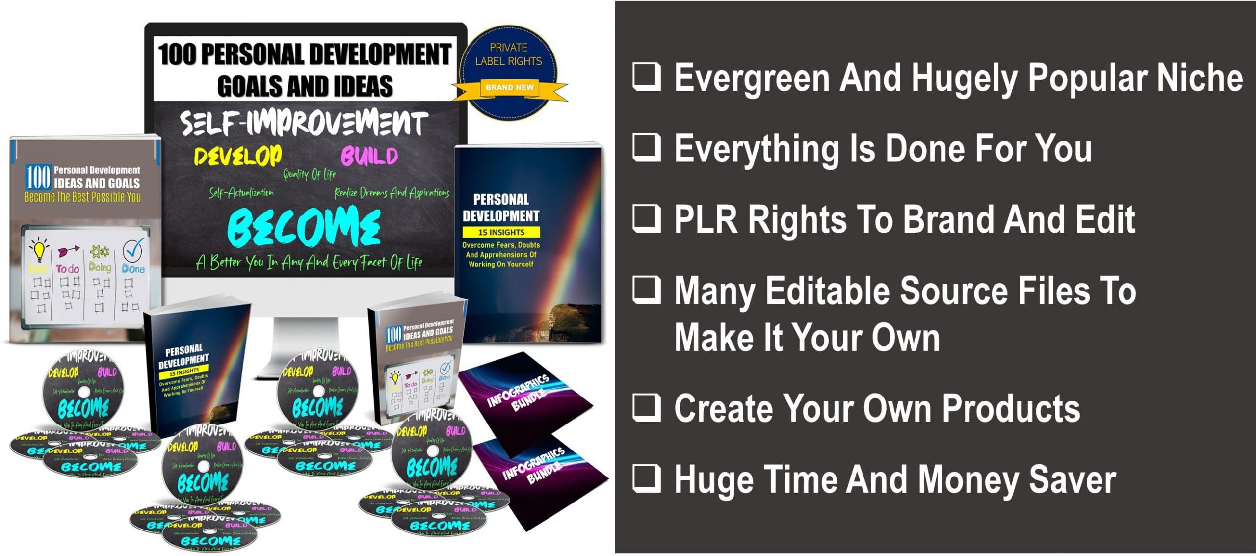 100 Personal Development Goals And Ideas PLR