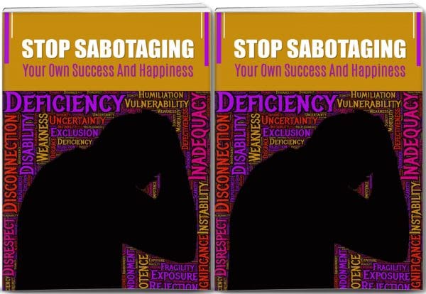 Stop Self Sabotage Report and 14 Articles PLR