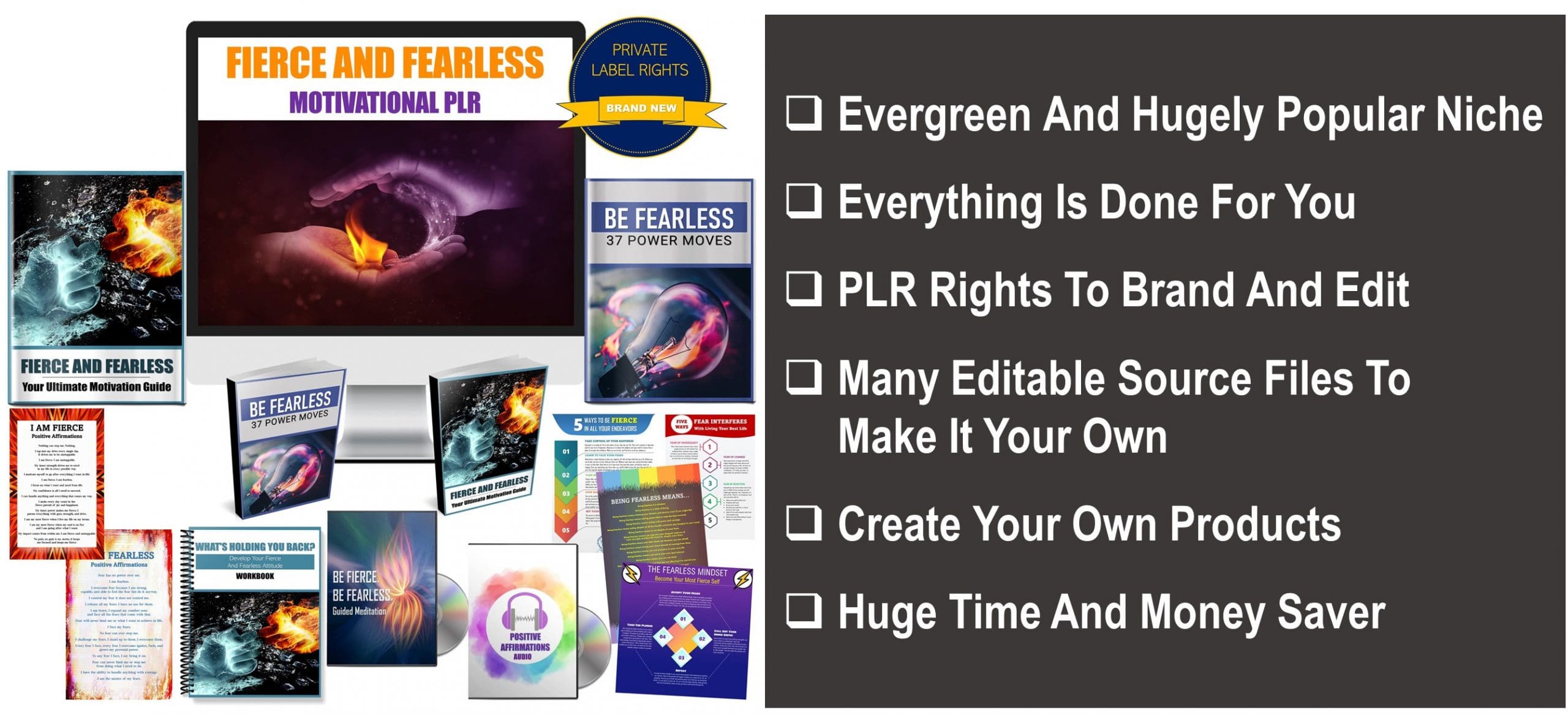 Fierce And Fearless Motivational PLR