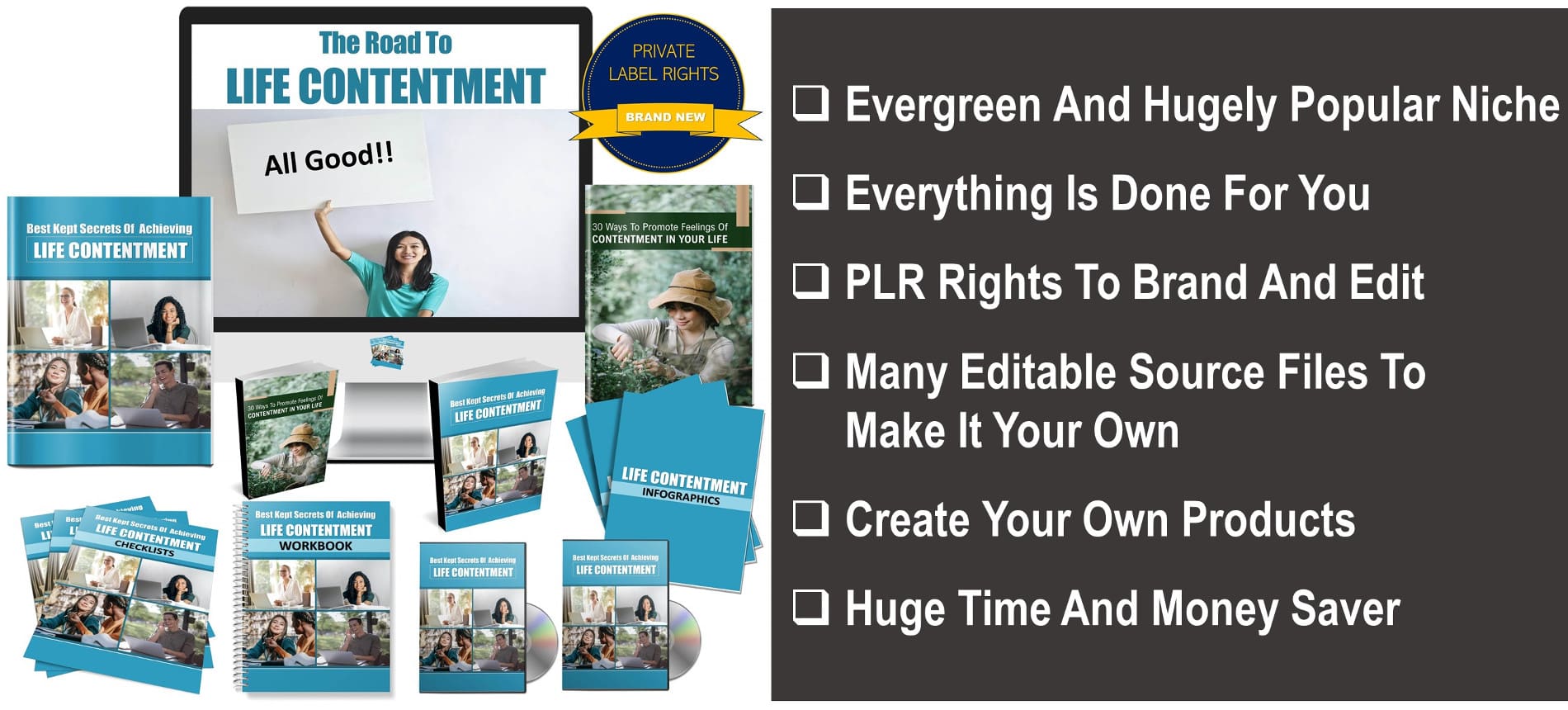 The Road To Life Contentment Giant PLR