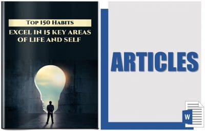 Top 10 Habits To Excel In 15 Key Areas Of Life And Self PLR