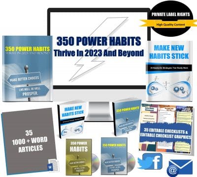 350 Power Habits - Thrive In 2023 And Beyond Giant PLR