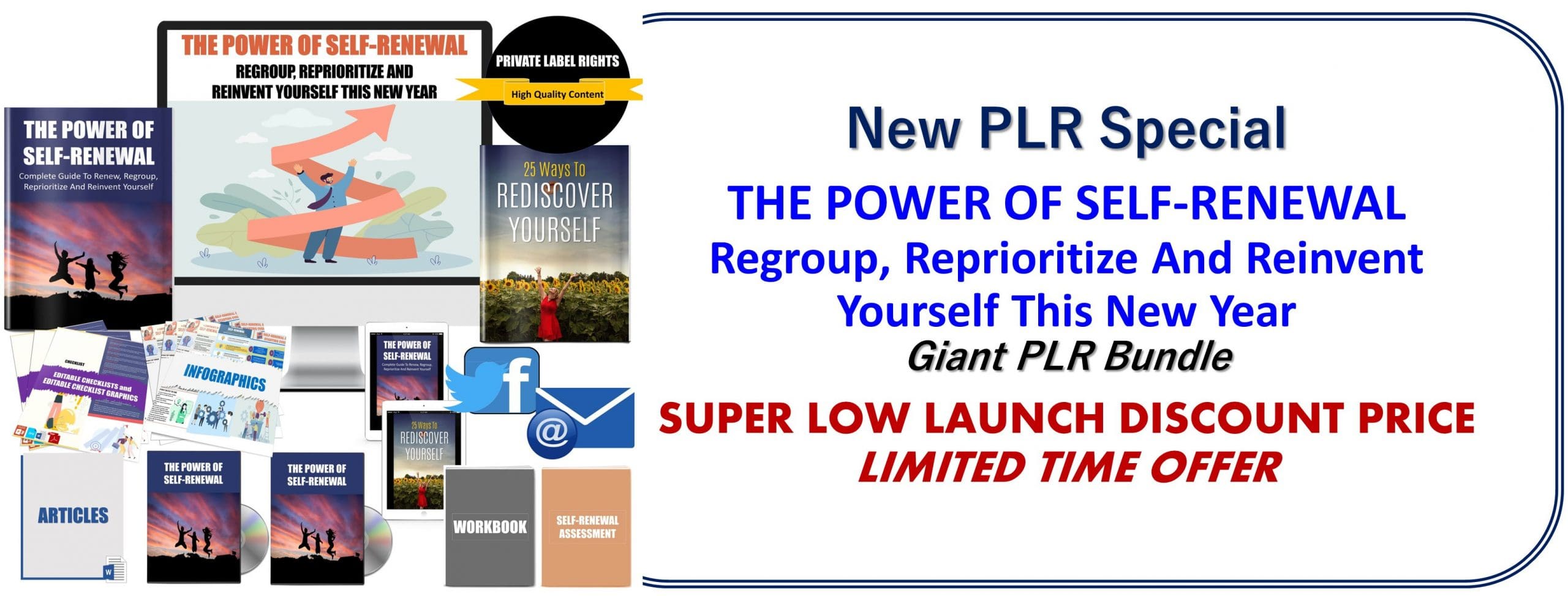 The Power Of Self-Renewal: Regroup, Reprioritize And Reinvent Yourself This New Year PLR