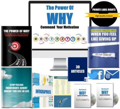 The Power Of Why: Command Your Motivation Giant PLR