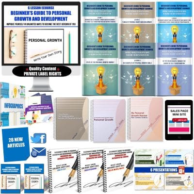 6 Lesson eCourse - Beginner's Guide To Personal Growth And Development PLR