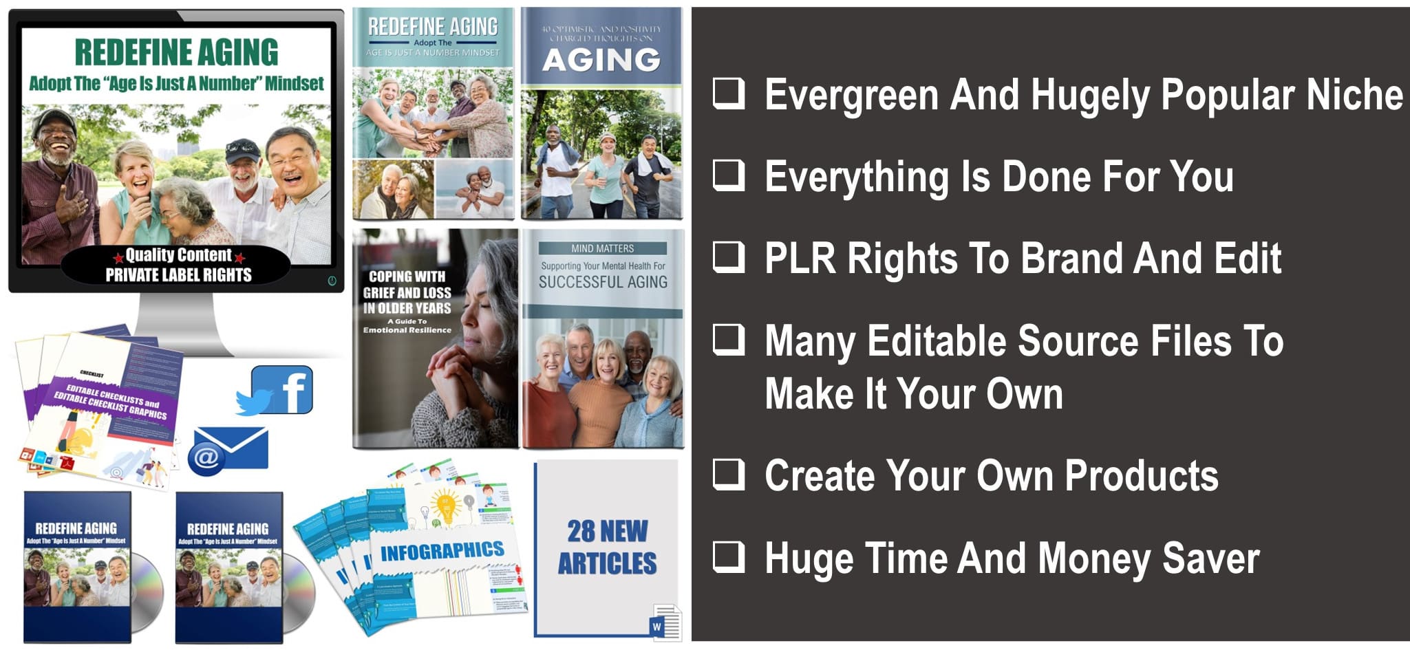 Redefine Aging – Adopt The Age Is Just A Number Mindset Giant PLR