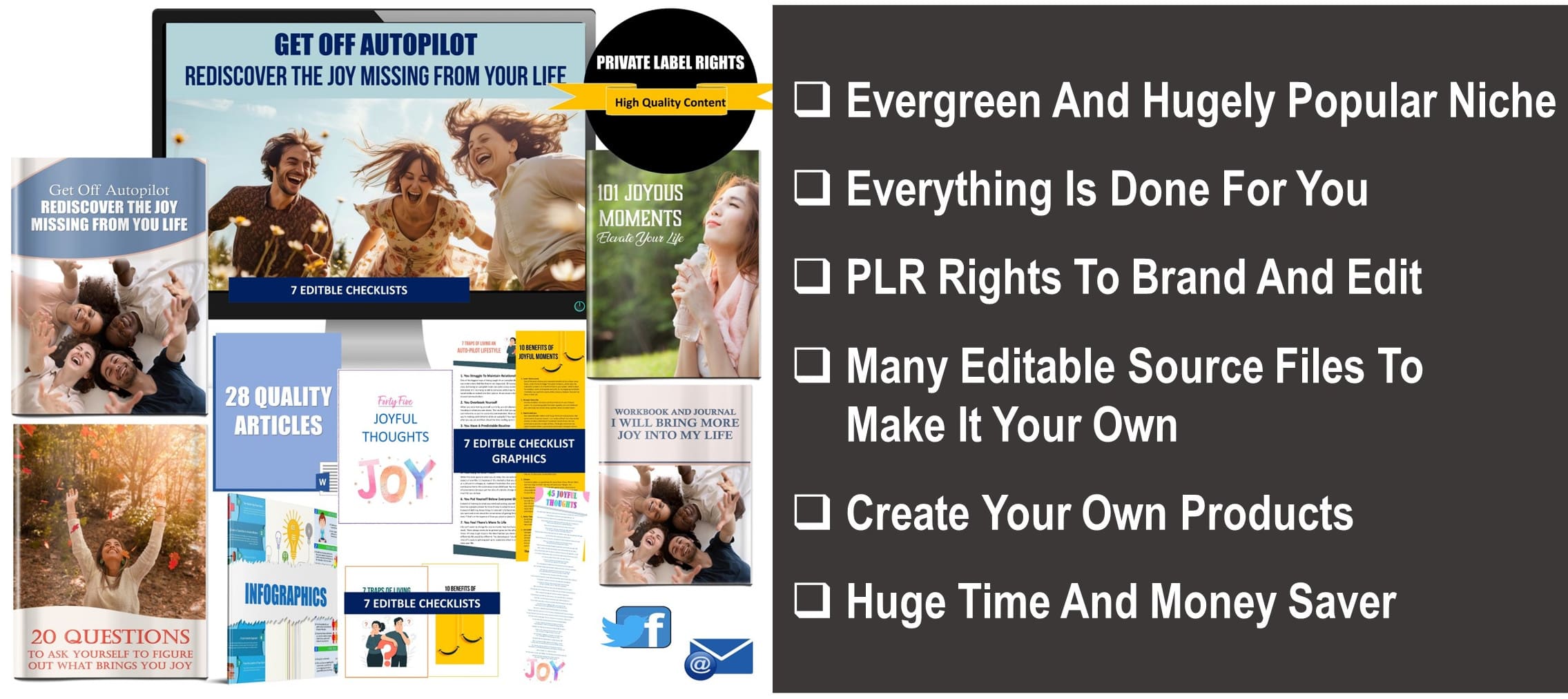 Get Off Autopilot - Rediscover The Joy Missing From Your Life Giant PLR