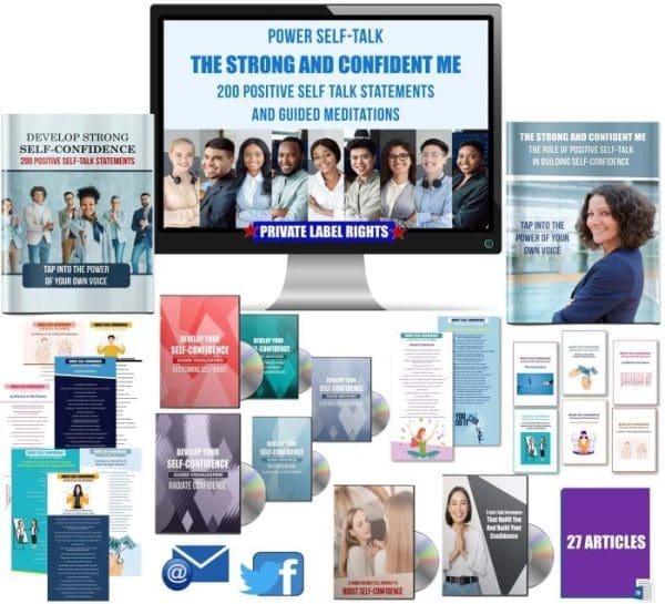 Power Self-Talk: The Strong And Confident Me – 200 Positive Self Talk Statements And 5 Guided Meditations PLR