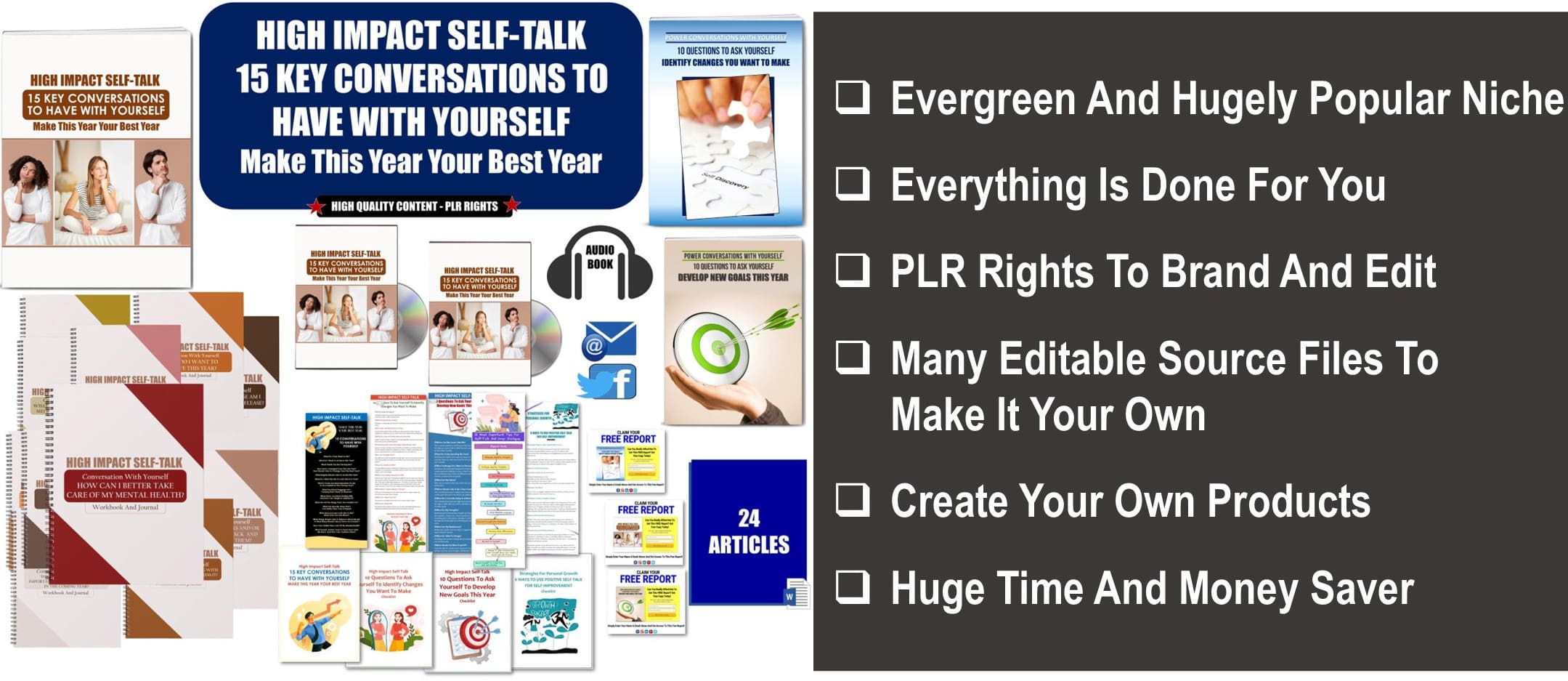 High Impact Self-Talk – 15 Key Conversations With Yourself - Make This Year Your Best Year PLR